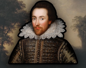William Shakespeare sticker, Literature sticker