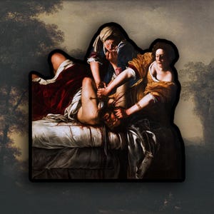 Artemisia Gentileschi - Naklejka Judith Deheading Holofernes, Naklejka Women Rights