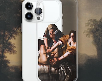 Artemisia Gentileschi - Funda para iPhone con Judith decapitando a Holofernes, arte renacentista, funda transparente para iPhone®