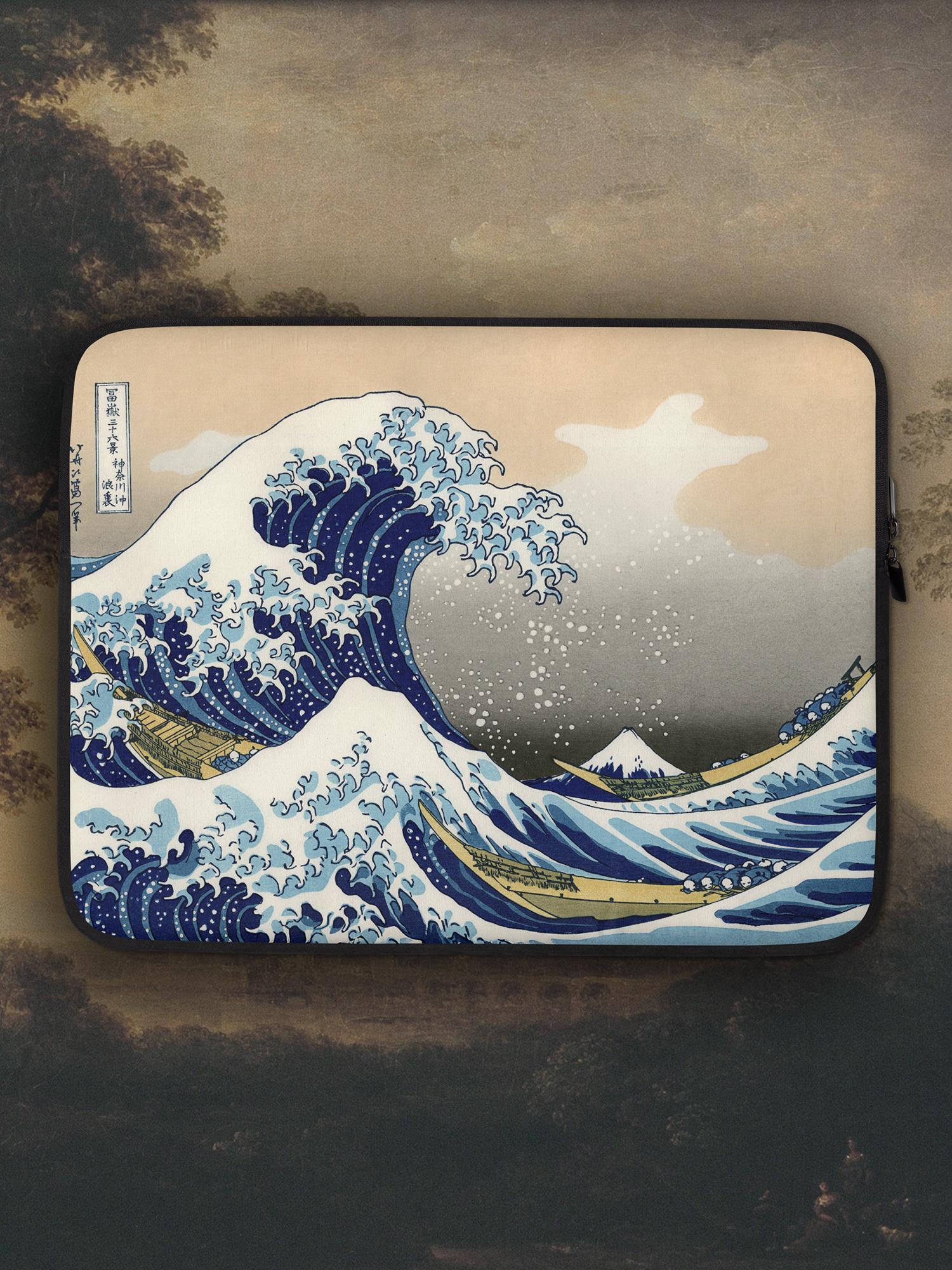 November ARTISTE GRAPHIC LTD. 157　ケース付 Hokusai - the Great Wave off Kanagawa Laptop Case, Japanese Art