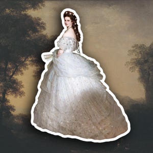 Adesivo da Imperatriz Elisabeth da Áustria, adesivo da Sissi