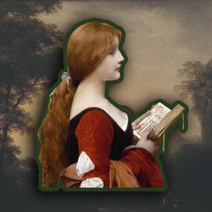 Jules Joseph Lefebvre - Jeanne la Rousse-stickers, Sticker kunstgeschiedenis