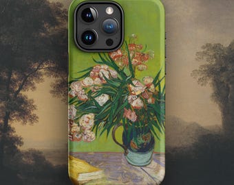Vincent Van Gogh - Coque pour iPhone Lauriers roses, coque Art Tough pour iPhone