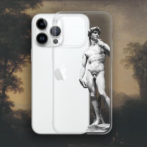 David of Michelangelo iPhone case, Renaissance Art Clear Case for iPhone®