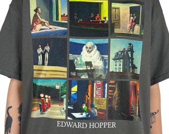 Chemise unisexe Edward Hopper, t-shirt histoire de l'art