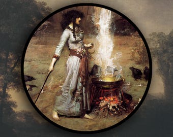 John William Waterhouse - Magic Circle sticker, Witch sticker, Art History sticker