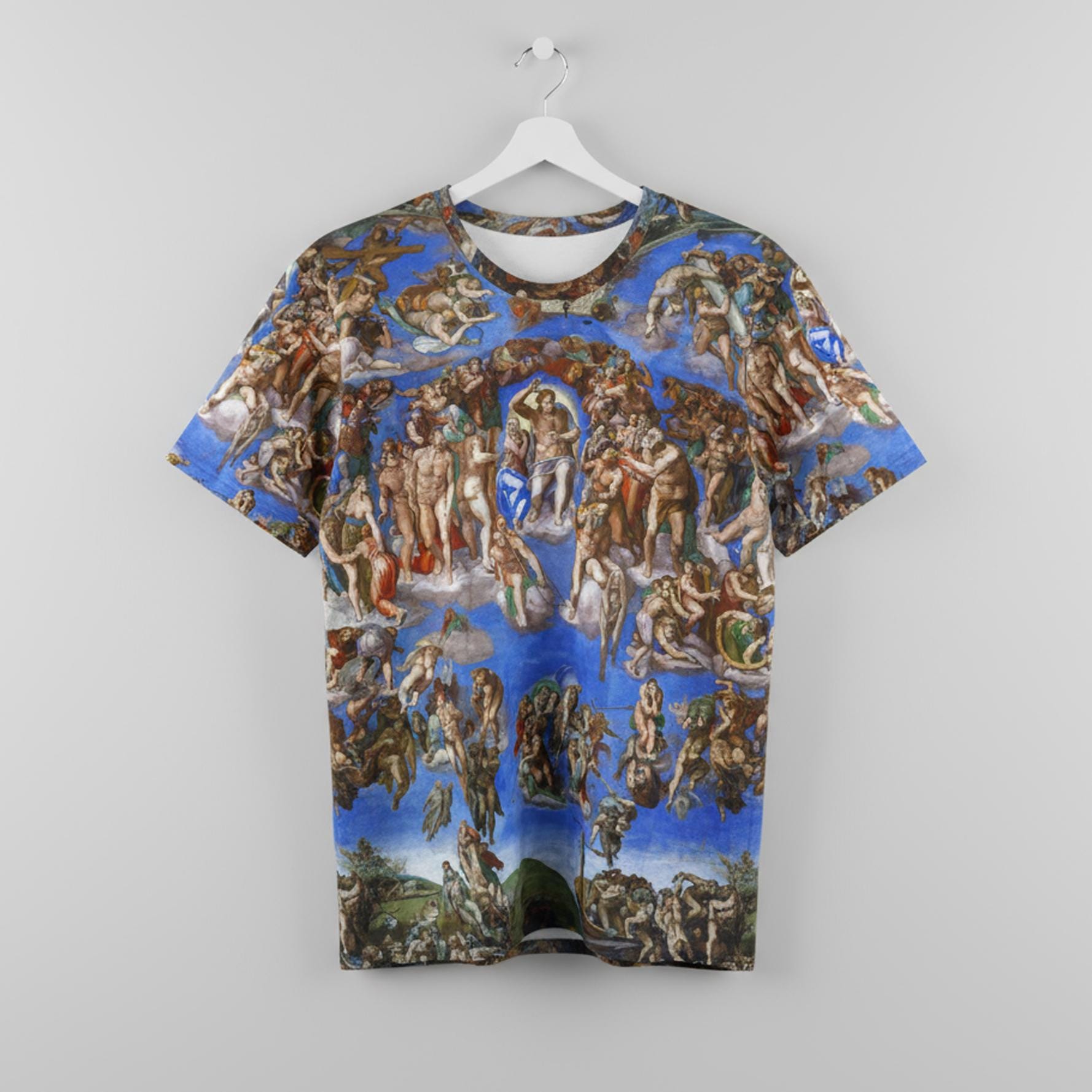Unisex Cotton T-shirt, Michelangelo - the Last Judgment Shirt - Etsy