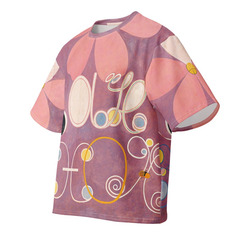 Oversized Cotton shirt, Hilma af Klint shirt, Art heavyweight t-shirt