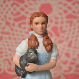 Vintage Zauberer von Oz, Avon 1985, Bilder von Hollywood Keramik Figur, Dorothy mit Toto