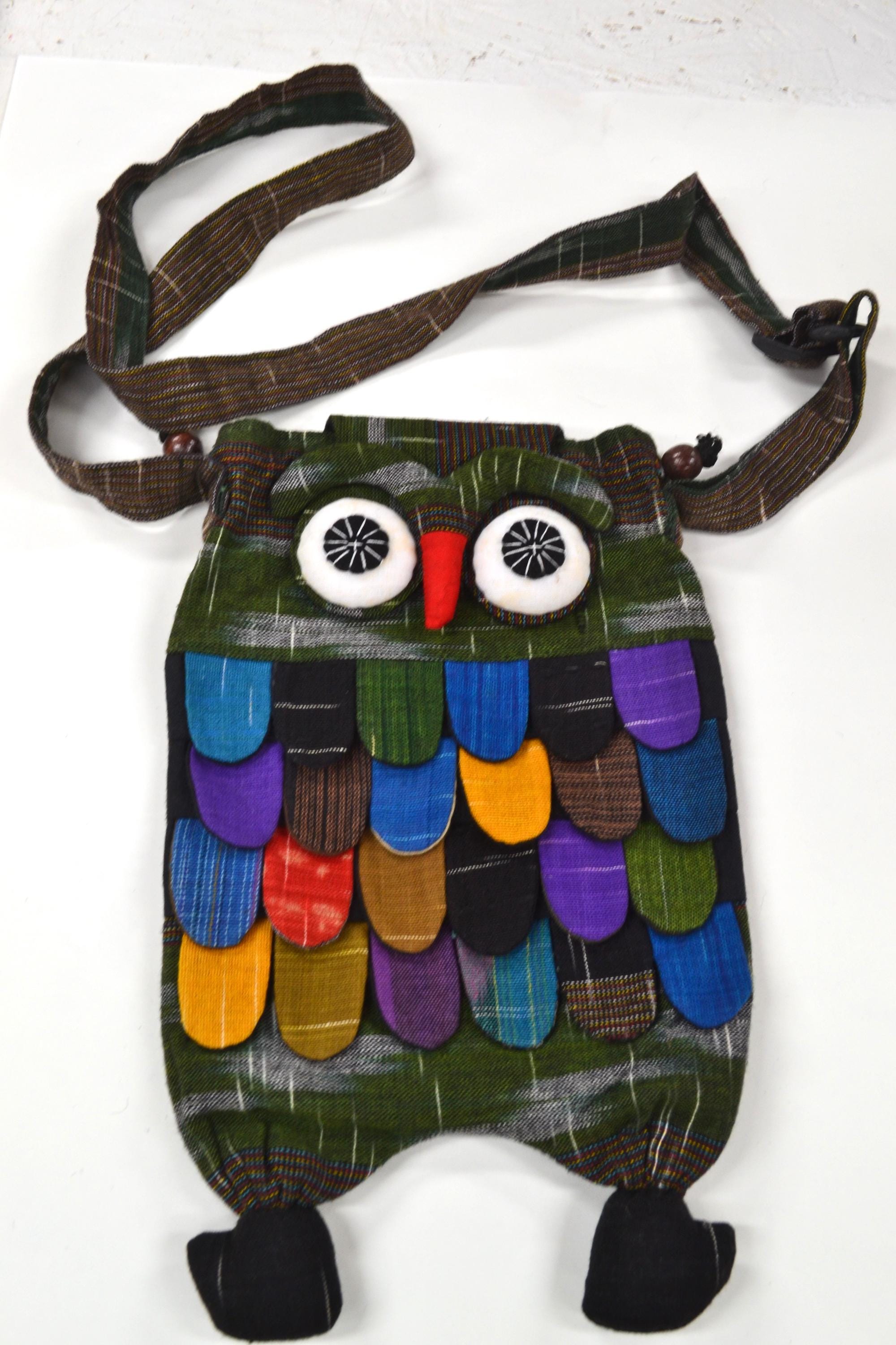 Cross body cloth Owl Bag