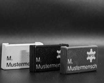 Nicht lösbare Namensschilder; Schild für Haix XR1 Notfallsanitäter/ Rettungssanitäter/ Paramedic/ Rettungsdienst/ Rettungssanitäter