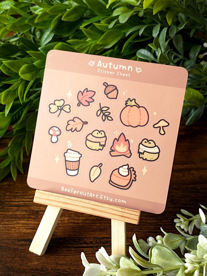 Autumn - Fall Matte Sticker Sheet - Etsy