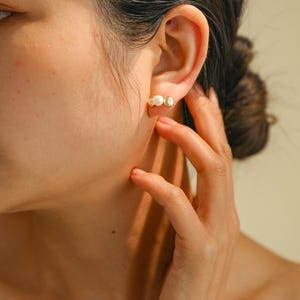 Natural Freshwater Pearl Drop Earrings, Wedding Earrings, Bridal Earrings,Gold Pearl Earrings,Pearl Jewellery,Mothers Day Gift,Gift for Her