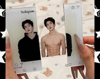 Handmade Zhang Linghe 10cm "Abs" Transparent Pull-Tab Charm