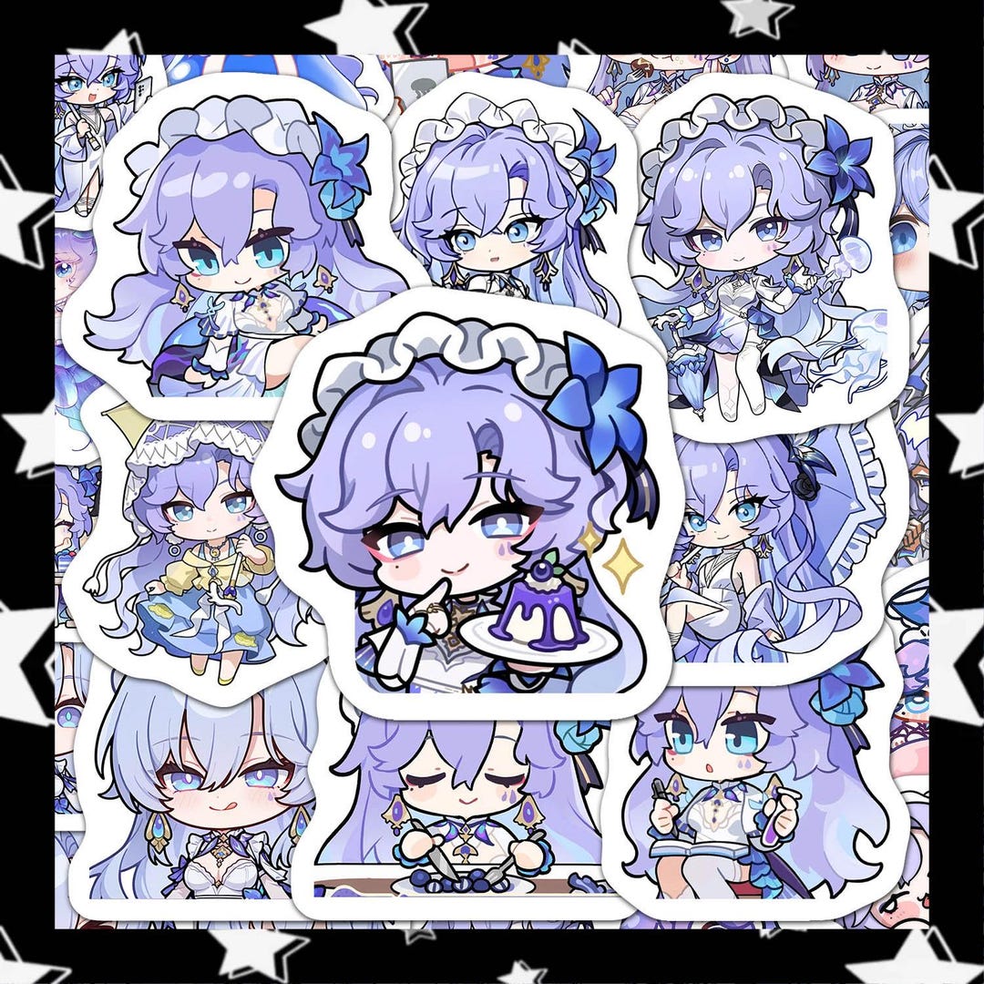 Versioning Sticker Cantarella Q Version Stickers Wuthering Waves 60pcs HD Luggage Notebook ...