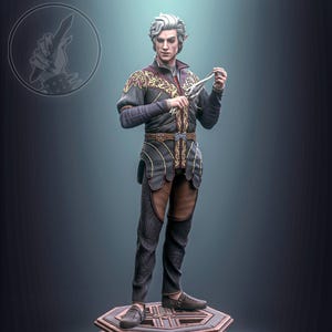 Astarion, Baldur&#39;s Gate 3, Maximum Detailed 12K 3D printed figurine, Bg3