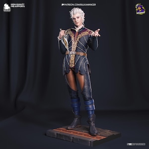 Astarion The Pale Elf , Baldur&#39;s Gate 3, Maximum Detailed 12K 3D printed figurine, Bg3
