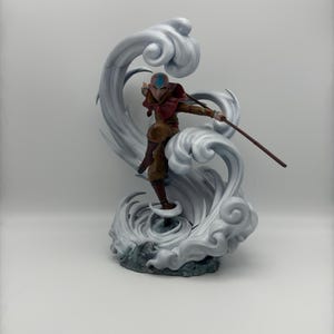 Aang Figure ,The Last Airbender , 12k Print Unpainted, 3d printed Model, Gift for Gamer,  Figurine Gift -