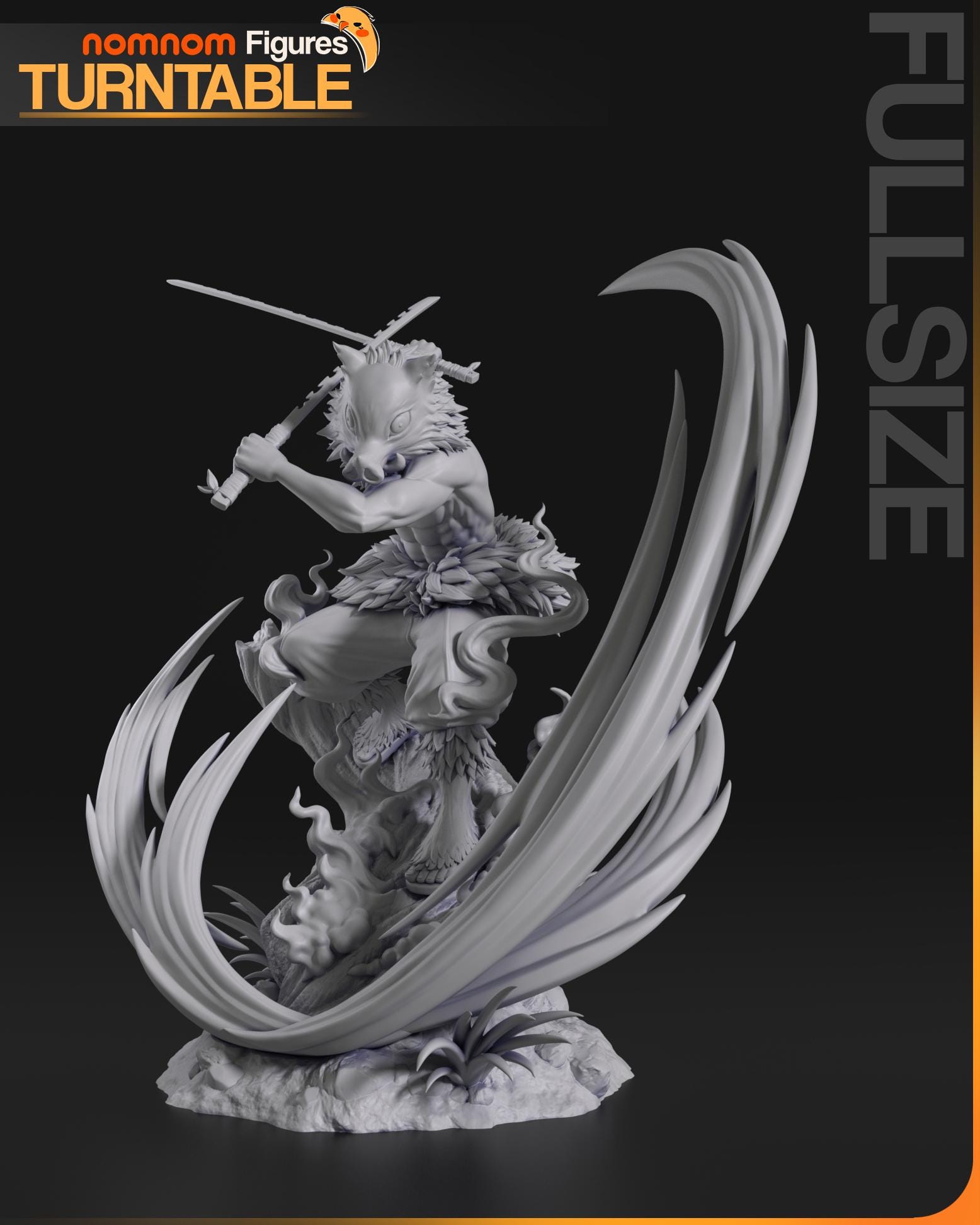 Inosuke Resin Figure - Demon Slayer Collectible Anime Figurine - Etsy