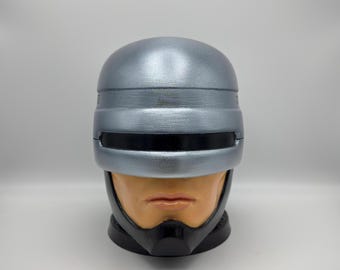 Robocop Headphone Stand Fully Hand Painted, Headphone Holder, Gaming Stand, Room Decor, Office, Desktop, Robocap , Robocop Headset Stand