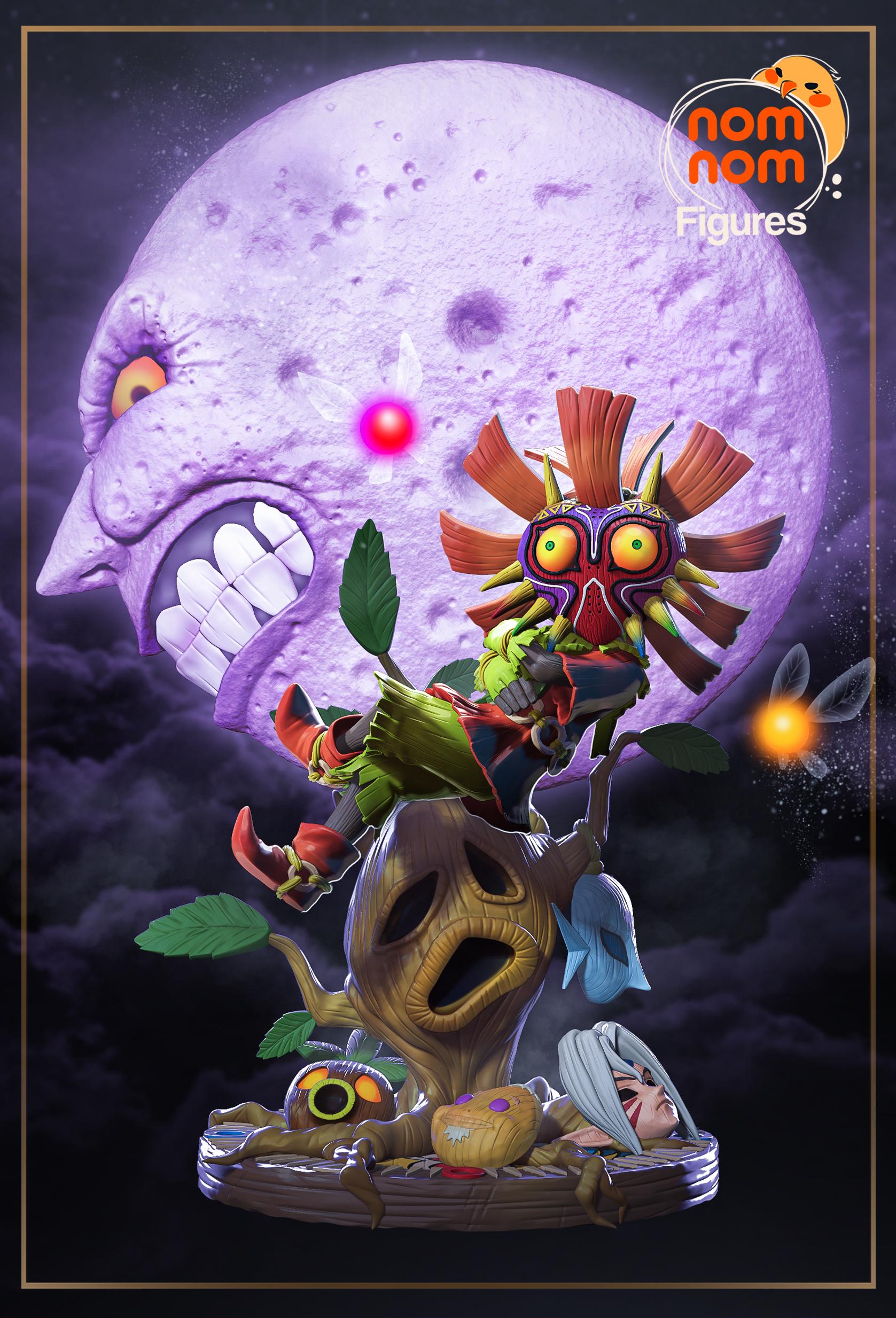 wizard skull x リトルミス プリント 版画 Kintsukuroi Creations Studio - The Legend of Zelda Skull Kid