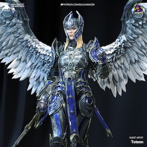 Dame Aylin Baldurs Gate 3 Figure, Unpainted 12k Maxium Detail Resin Print, Baldur&#39;s Gate Figurine, Large Display Figure , Bg3 Figurine