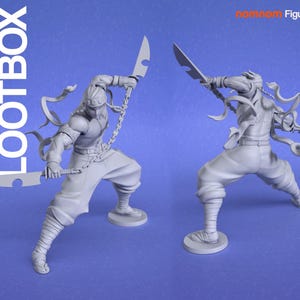 Uzui Tengen Demon Slayer, 12k Druck Unbemalt, 3d gedrucktes Modell, Geschenk für Gamer, Demon Slayer Statue, Handgemachtes Geschenk, Figur Geschenk