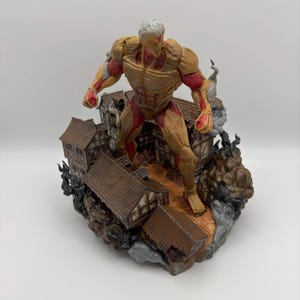 Armored Titan Figurine | Attack on Titan Collectible Resin Model | Handcrafted Anime Statue | Perfect Gift for AoT Fans