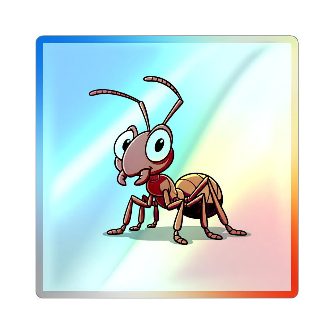 Ant Web Sticker Holographic Stickers Ant Design, Holographic Die-cut Decals, Colorful ...