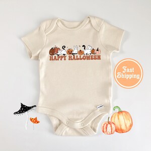 Cat Halloween Onesie® - baby's first Halloween, Halloween baby gift, Natural Halloween Onesie®, Halloween baby costume, cat baby shirt