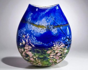  Blue Elephant 花瓶 Vintage Handblown Lamp Work Blue Glass Elephant. NOS - Etsy