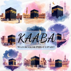 Kaaba illustration PNG Clipart, Ramadan Kareem, Eid Mubarak, Umrah Mubarak, Islamic Art PNG, Kaaba Images, Digital Muslim Islamic Mosque PNG