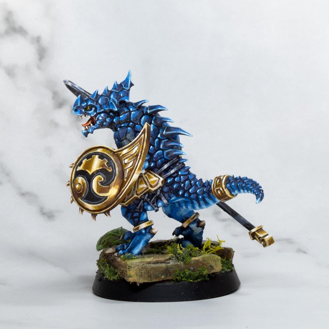 Warhammer Age of Sigmar: Seraphon Saurus Warrior (lizardmen