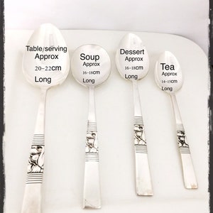 CUSTOMISED stamped keepsake silver spoon gift. So sweet together. Wedding or anniversary personalized ideas. Insert your own names. image 6