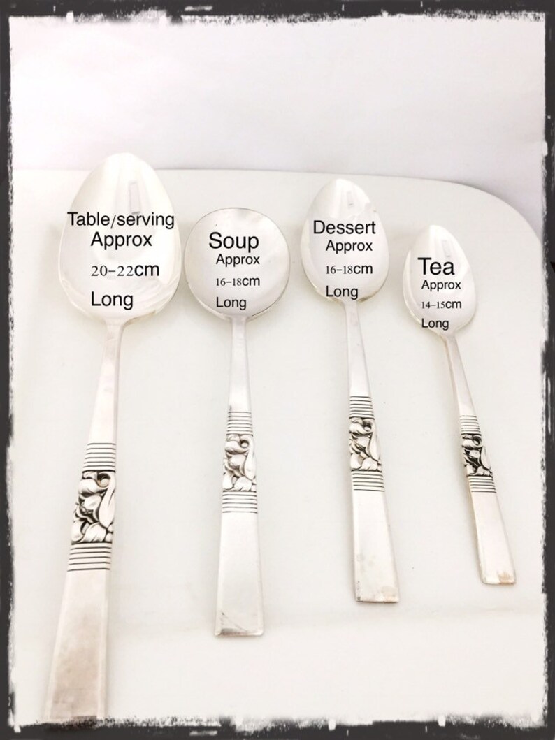 CUSTOMISED stamped keepsake silver spoon gift. So sweet together. Wedding or anniversary personalized ideas. Insert your own names. image 6