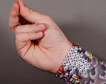 FMA: Brotherhood Themed Friendship Bracelets. Anime Friendship Bracelets. Anime Bracelets. Anime Couples Bracelets.