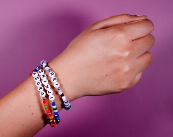 Evangelion Themed Friendship Bracelets. Anime Friendship Bracelets. Anime Bracelet Anime Couples Bracelets. Anime-Con Bracelets