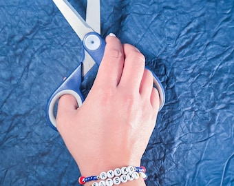 Kill la Kill Anime Themed Friendship Bracelets. Anime Friendship Bracelets. Anime Bracelets. Anime Couples Bracelets. Anime-Con Bracelets.