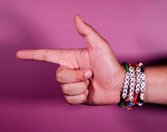 Yuyu Anime Themed Friendship Bracelets. Anime Friendship Bracelets. Anime Bracelets. Anime Couples Bracelets. Anime-Con Bracelets