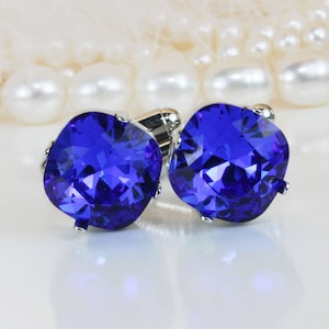 Sapphire Cufflinks, Royal Blue Cufflinks, Best Man Wedding Gift, Majestic Blue Cuff Link, Father Of The Bride Gift, Groomsmen Cufflinks, SA7