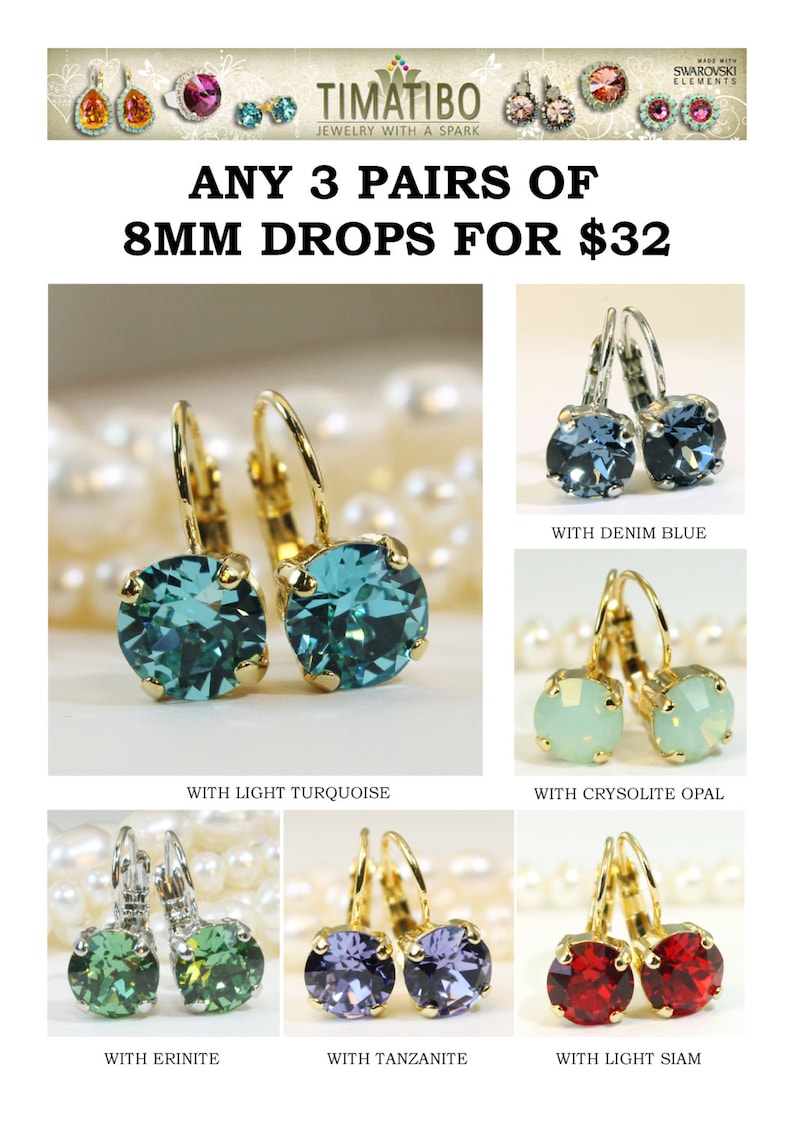 Khaki Crystal EarringsKhaki EarringKhaki Green Drop earrings Etsy