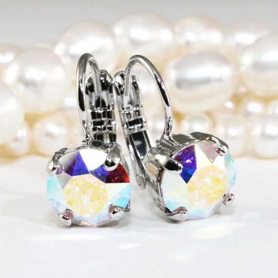 Ab crystal sales earrings