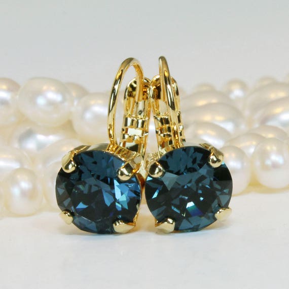 Pendientes de oro y cristal gota Cruz ** ** Regalo de Boda Dama de honor de vendedor de Reino Unido Regalo