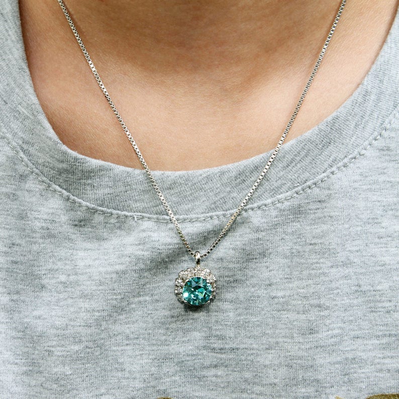 Flower Girl Jewelry Set Wedding Toddler Little Girl Gift Aqua Etsy