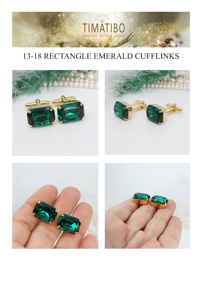 Gray Cufflinks, Groom Cuff Links, Rectangle Crystal Cufflinks, Best Men