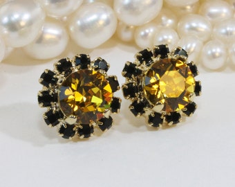 Pittsburgh Steelers-oorbellen, Pittsburgh Penguins-stekers, zwartgele oorbellen, Game Day-sieraden, VCU-sieraden, cheerleader-oorbellen, GE95