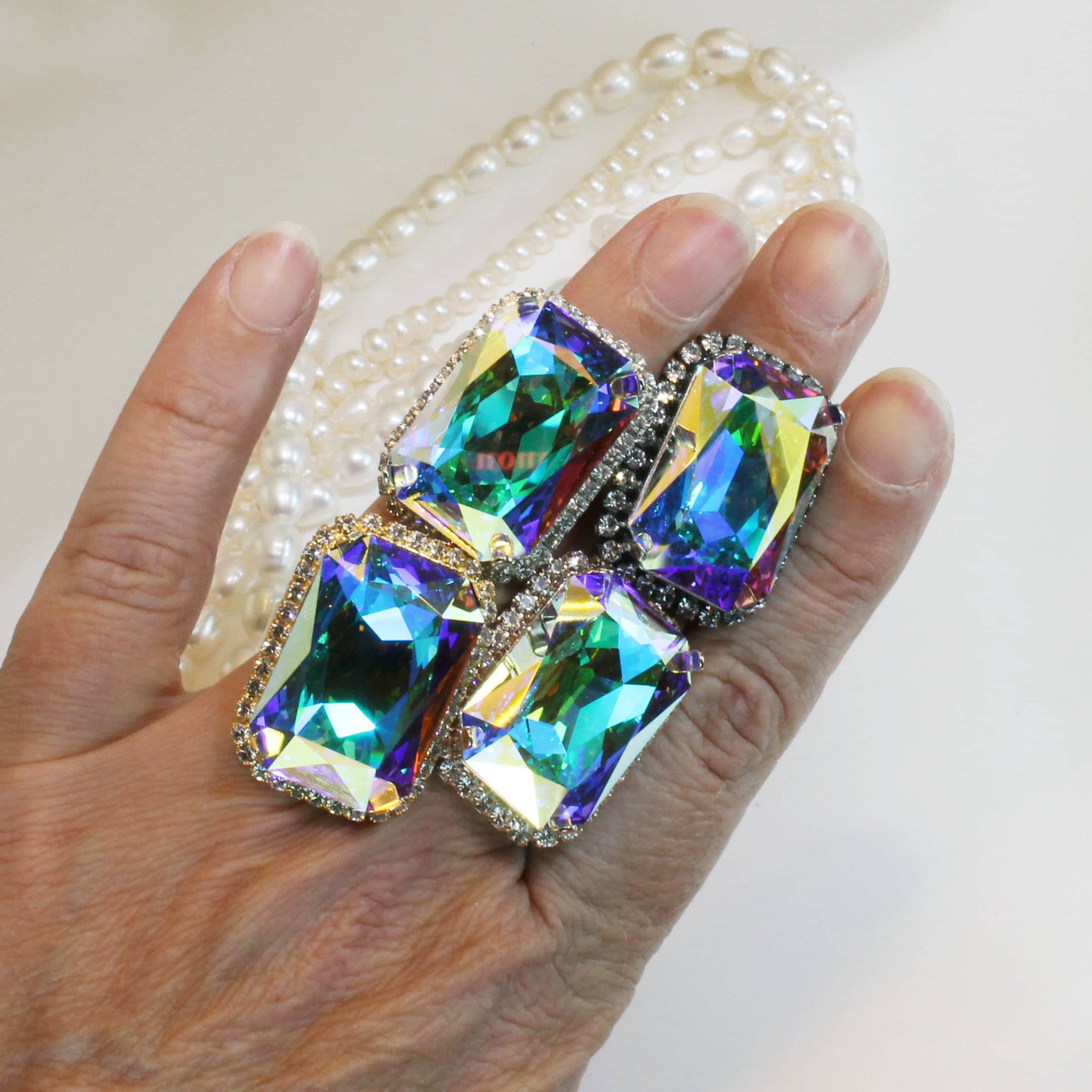 Adlin Hue Rock Cristal Maria Ring 12-13号 Adlin Hue(アドリン ヒュー)｜Crystal | Maria Ring/クリア の通販