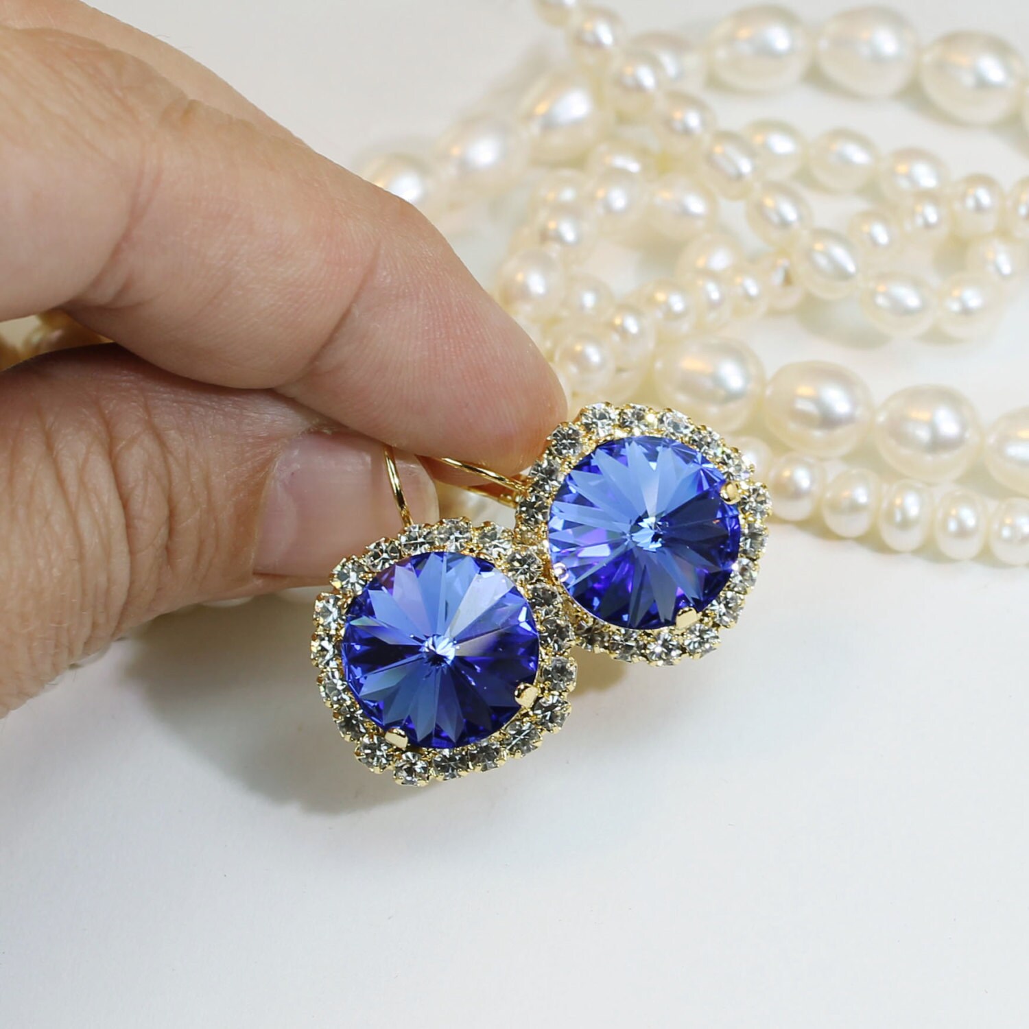 Sofia Earrings Royal Blue main image 1