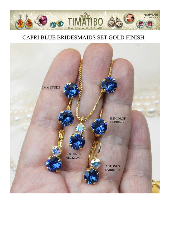 Lisa Marie Jewelry Swarovski Crystal Bracelet - Aqua Combo