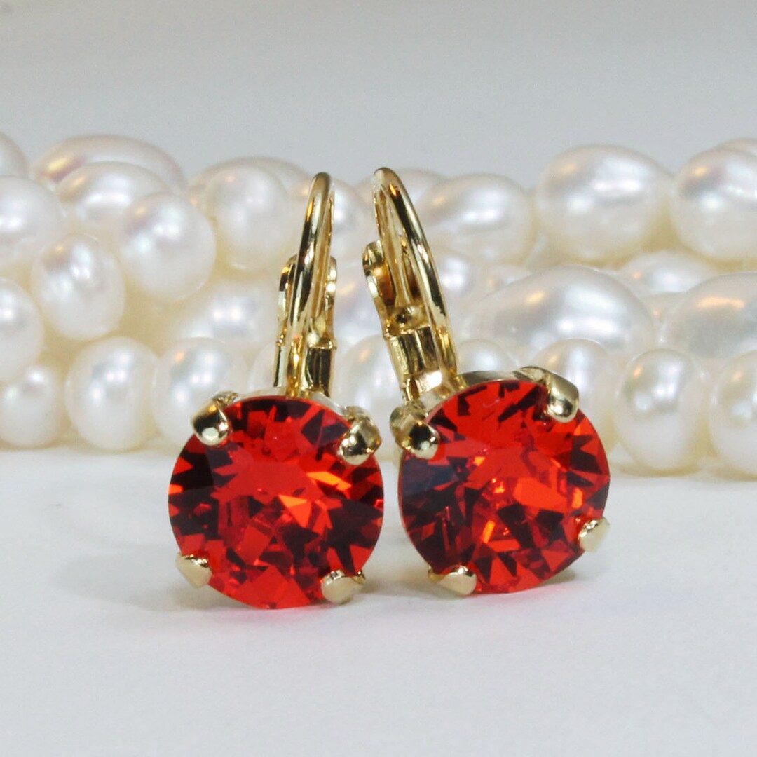 TERY CRYSTALS ORANGE EARINGS main image 0